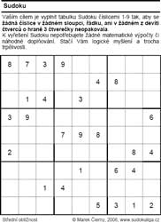 šablona pro individuální dodávání Sudoku